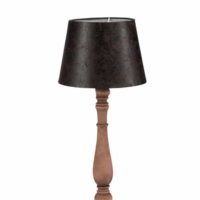 Piede Lampada + Paralume Lies Legno Naturale/Marrone S