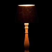 Piede Lampada + Paralume Lies Legno Naturale/Marrone S - immagine 3
