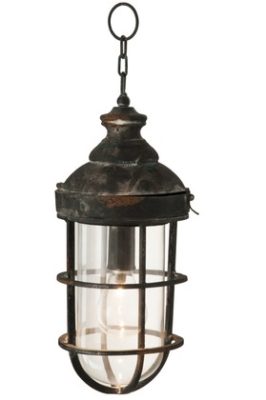 Lampada Da Parete Led Batteria Rotonda Metallo/Vetro Ruggine/Nero - immagine 2