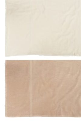 Plaid Sherpa Cotone Beige/Arancione Assortimento Di 2 | Jolipa - immagine 3