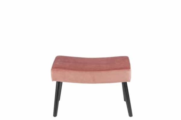 Pouf Melissa Legno Nero/Velluto Marsala | Jolipa - immagine 2