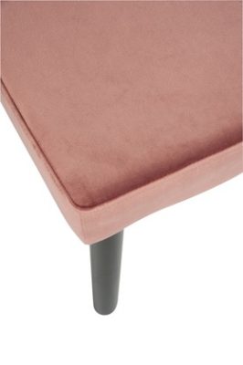 Pouf Melissa Legno Nero/Velluto Marsala | Jolipa - immagine 4