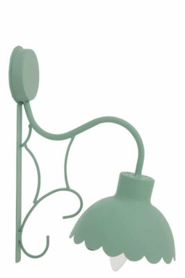Lampada Da Parete Fiore Candy Metallo Verde Chiaro | Jolipa