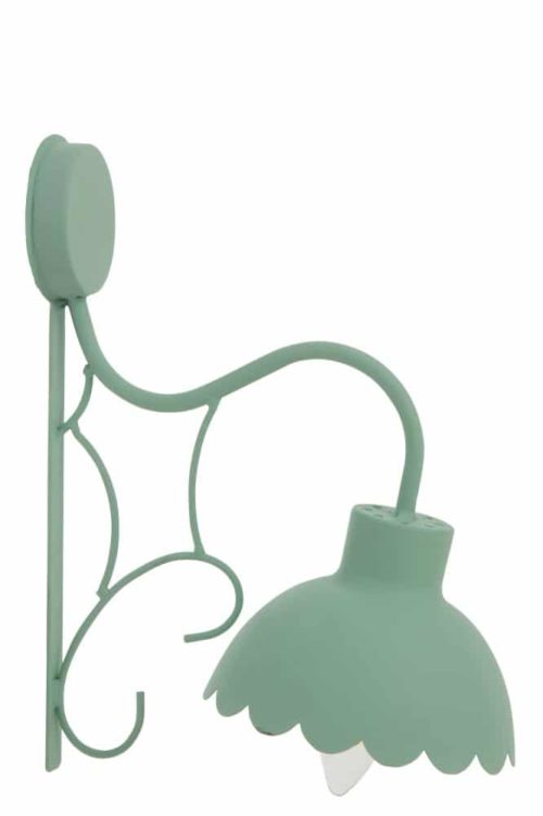 Lampada Da Parete Fiore Candy Metallo Verde Chiaro | Jolipa