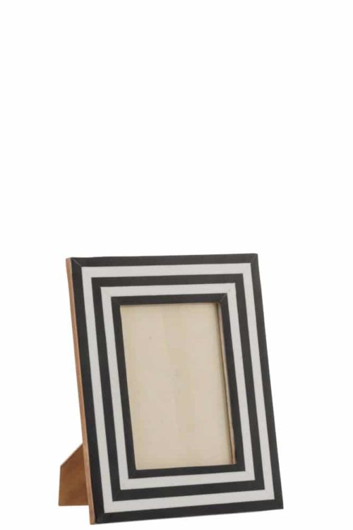 Portafoto 13X18 Legno/Vetro Nero/Bianco/Oro | Jolipa