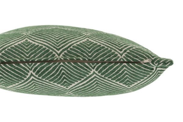 Cuscino Foglia Quadrato Poliestere Verde - immagine 2