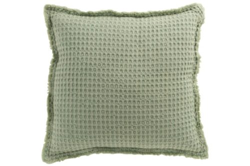 Cuscino Goffrato Cotone Verde Chiaro