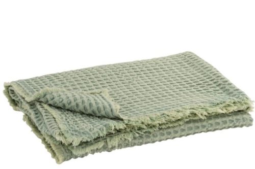 Plaid Goffrato Cotone Verde Chiaro | Jolipa