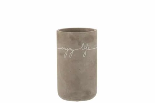 Vaso Enjoy Cemento Grigio/Bianco