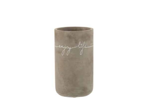 Vaso Enjoy Cemento Grigio/Bianco