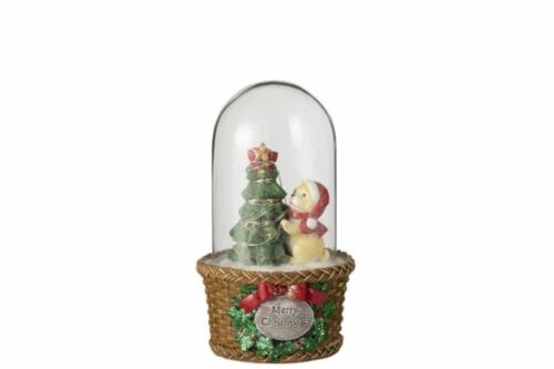 Campana Albero Di Natale + Cane Led Resina Verde | Jolipa