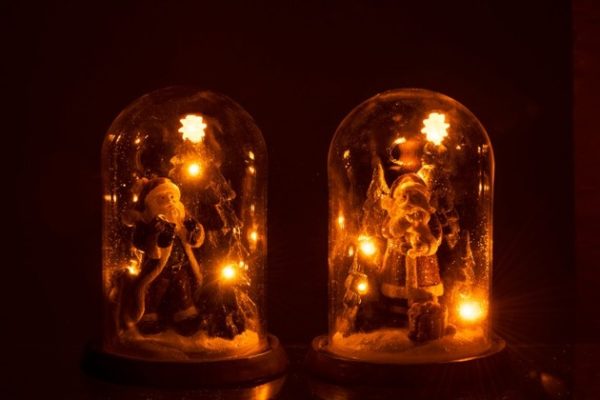 Campana Babbo Natale + Albero Led Resina Verde Assortimento Di 2 | Jolipa - immagine 3