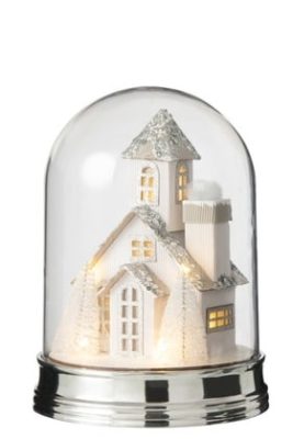 Campana Inverno Casa Led Acrilico Bianco Large | Jolipa - immagine 2