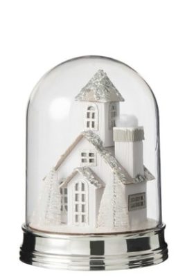 Campana Inverno Casa Led Acrilico Bianco Large | Jolipa
