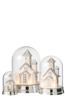 Campana Inverno Casa Led Acrilico Bianco Large | Jolipa - immagine 4