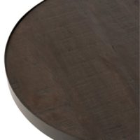 Tavolino Fien Lungo Legno Di Mango Ferro Marrone Scuro Nero | Jolipa - immagine 3