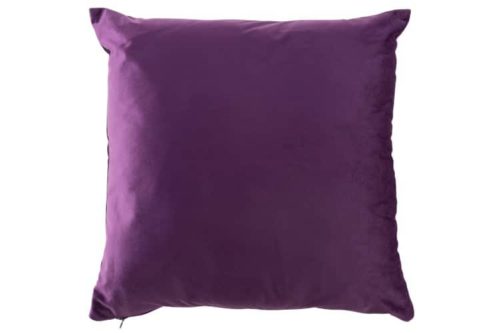 Cuscino Quadrato Velluto Malva