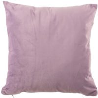 Cuscino Quadrato Velluto Malva Chiaro