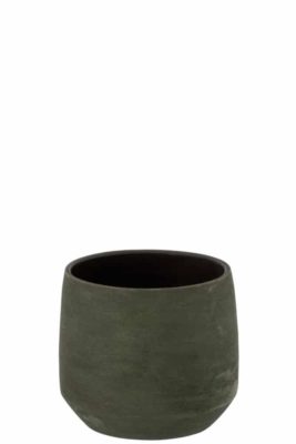 Portavasi Irregolare Rugoso Ceramica Verde Medium | Jolipa