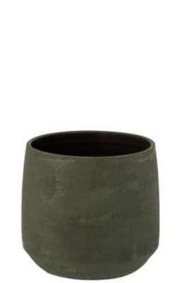 Portavasi Irregolare Rugoso Ceramica Verde Large | Jolipa