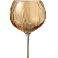 Bicchieri Da Vino Irregolare Vetro Ambra (6pz) | Jolipa