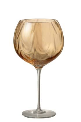 Bicchieri Da Vino Irregolare Vetro Ambra (6pz) | Jolipa