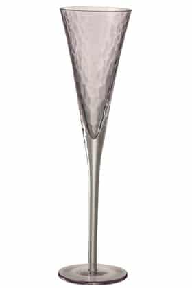Bicchieri Da Champagne Irregolare Vetro Malva (6 pz) | Jolipa