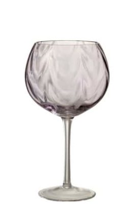 Bicchieri Da Vino Irregolare Vetro Malva (6 pz) | Jolipa