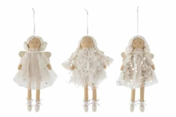 Angelo Appendere Tessuto Bianco Assortimento Di 3 | Jolipa