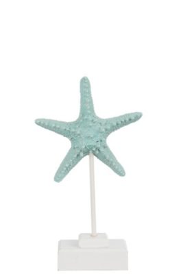 Stella Marina + Piede Resina/Legno Bianco/Blu Small | Jolipa
