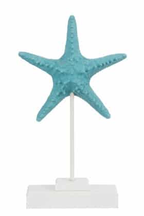 Stella Marina + Piede Resina/Legno Bianco/Blu Large | Jolipa