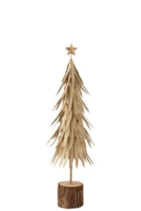 Albero Di Natale Metallo Paillette Oro Small | Jolipa