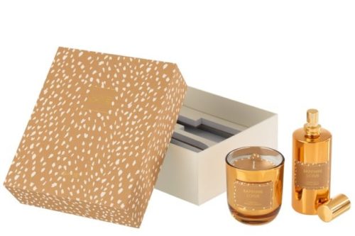 Scatola Candela Profumata + Olio Bambi Marrone Chiaro | Jolipa