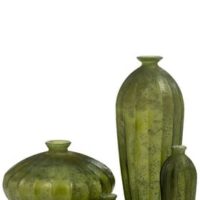 Vaso Riga Alto Vetro Verde Large | Jolipa - immagine 3