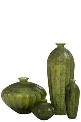 Vaso Riga Alto Vetro Verde Large | Jolipa - immagine 3