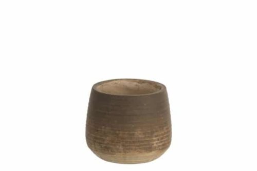 Portavasi Bordo Terracotta Marrone Large | Jolipa