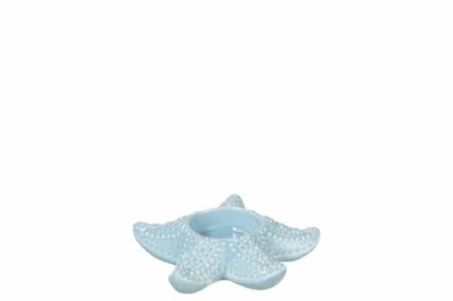 Portacandele Stella Porcellana Blu | Jolipa