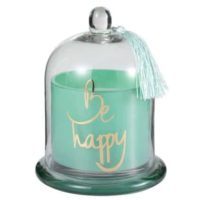 Candela Profumata Campana Happy Vetro Verde Large-50 h | Jolipa
