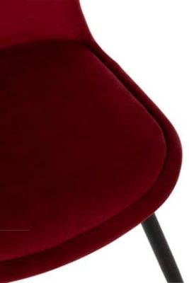 Sedia Claire Metallo/Tessuto Bordo | Jolipa - immagine 5