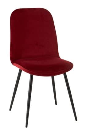 Sedia Claire Metallo/Tessuto Bordo | Jolipa
