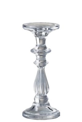 Candeliere/Portacandele Tibo Vetro Trasparente Medium | Jolipa