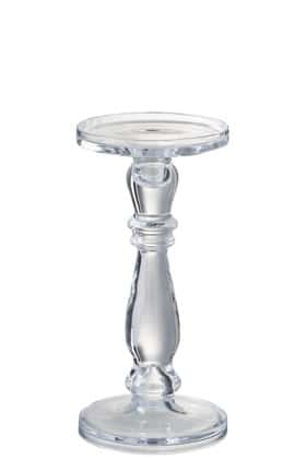 Candeliere/Portacandele Leti Vetro Trasparente Medium | Jolipa