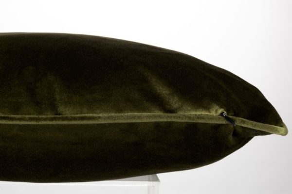 Cuscino Quadrato Velluto Poliestere Verde Assortimento Di 3 | Jolipa - immagine 4
