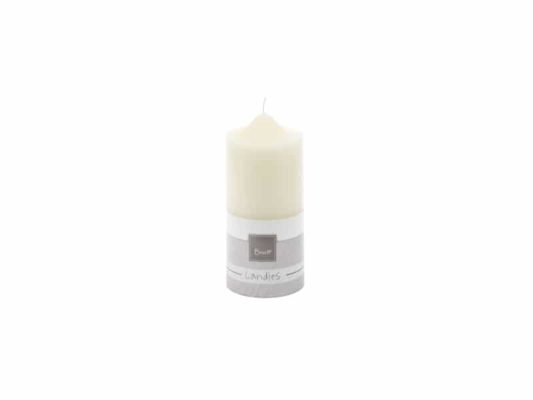 CANDELA MOCCOLO D10 / 20 cm (150 ORE) BIANCO LATTE-BRUCO