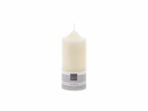 CANDELA MOCCOLO D7.5 / 15 cm (60 ORE) BIANCO LATTE-BRUCO