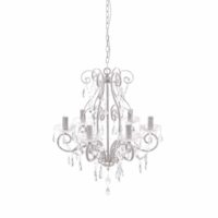 LAMPADARIO SISSY X6 C/CRISTALLI-BRUCO