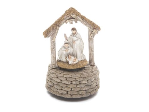 CARILLON NATIVITA’ RESINA STONE D12 H17 MULTI-BRUCO