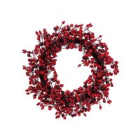 CORONA BACCHE ROSA CANINA D50 ROSSO-BRUCO