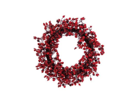 CORONA BACCHE ROSA CANINA D50 ROSSO-BRUCO