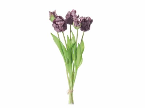 BUNDLE TULIPANI FRANCESI X5CM48 REAL TOUCH PURPLE-BRUCO